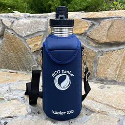 ecotanka megaTANKA 2.0L with Mega PP Lid & Kooler Cover (Dark Blue) – Combo Deal - Master