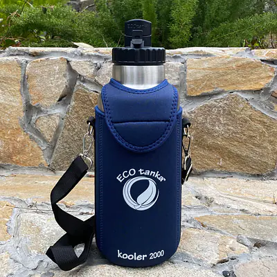 ecotanka thermoTANKA 2.0L with Mega PP Lid & Kooler Cover – Dark Blue Combo secondary image