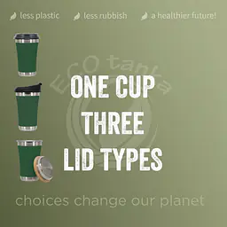  ecotanka 350ml UrbanGo Cup with multiple lid options